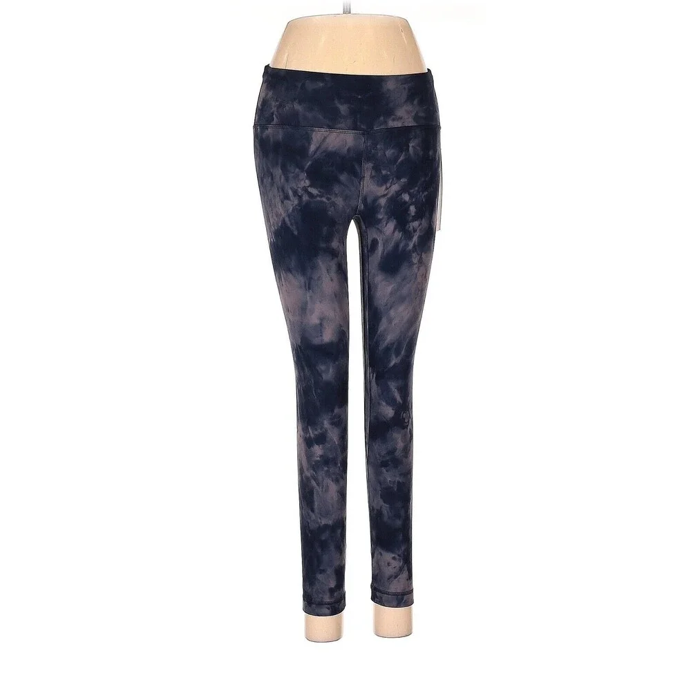 LULULEMON ATHLETICA Diamond Dye Rock True Navy Align HR Crop 23